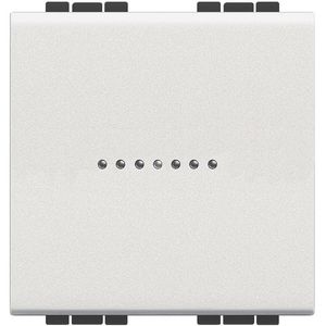 Schakelaar axiaal 1P 10A 2 modulen wit Livinglight