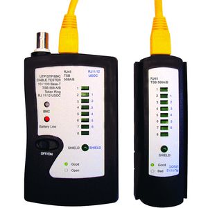Meet- testapparaat voor: UTP- patchkabels RJ11 RJ12 RJ45.
