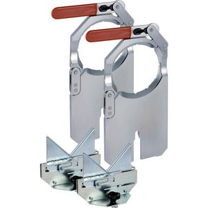 Set spanplaten (1xlinks / 1x rechts)  Ø35mm incl. buissteun tbv lasmachine