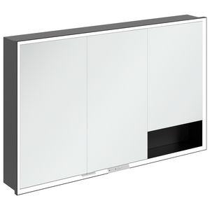 Inbouw-spiegelkast My View+ 1200x750x168mm Volcano Black