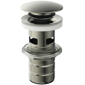 LUXURY CLICKER BASIN WASTE SLOTTED silver storm (rvs look)