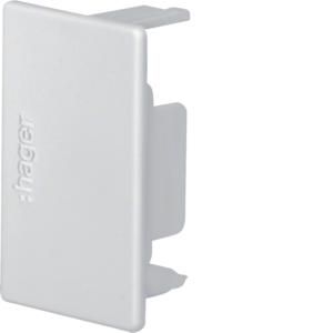 Eindplaat voor goot 30x30mm LF lichtgrijs