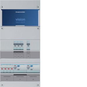 Groepenkast 4-groepenverdeler HS 2xALS 4P 30mA 3-fase