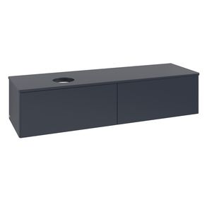 Wastafelonderkast Antao 1600x360x500mm Mid.Blue Matt Lacquer L37010HG