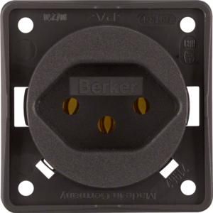 Wandcontactdoos Zwitserland type 13 berker Integro bruin