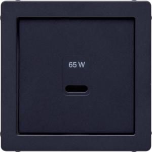 Centraalplaat voor USB berker Q.1/Q.3/Q.7 antraciet soft fin