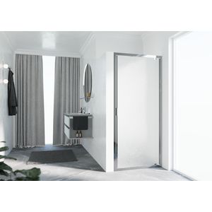 Draaideur LUNES G 600-660x1950mm glas niva profiel chroom