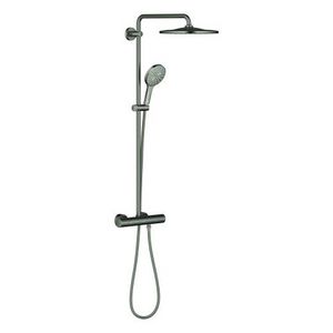 Rainshower SmartActive 310 douchesysteem Mono Rond  incl. S-koppelingen hard Graphite geborsteld