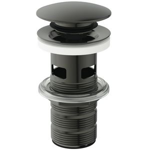 LUXURY CLICKER BASIN WASTE SLOTTED magnetic grey (grijs)