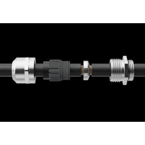 EMC-wartel messing vernikkeld M32, DIN 45545 doorlaat 13-21mm (EMSKV32EMV-SRW) VVE=25