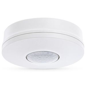 Aanwezigheidsdetector PIR 230V 2300W HVAC Ø10m 80m² Wit
