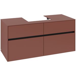 Wastafelonderkast Collaro 1200x548x500mm Wine Red C07000AH