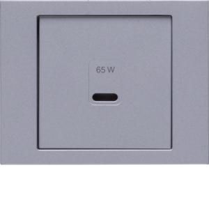 Centraalplaat voor USB berker K.5 aluminium gelakt