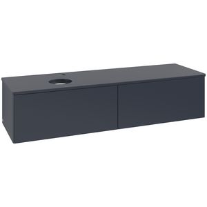Wastafelonderkast Antao 1600x360x500mm Mid.Blue Matt Lacquer L37050HG