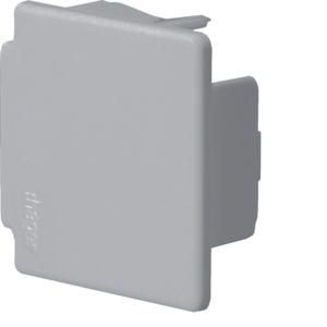 Eindplaat voor goot 30x30mm LF grijs