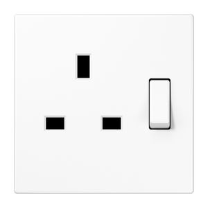 Wandcontactdoos alp.wit Brit.St.afschak. LS990