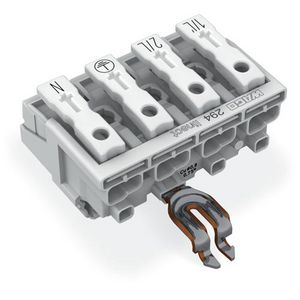 Kroonklem Drukknop extern Linect wit 294-8324 VVE=500