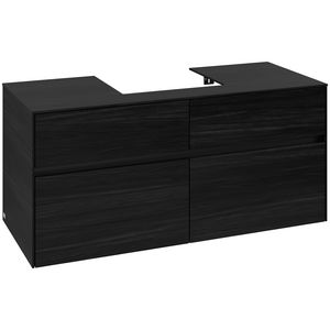 Wastafelonderkast Collaro 1200x548x500mm Black Oak C07000AB