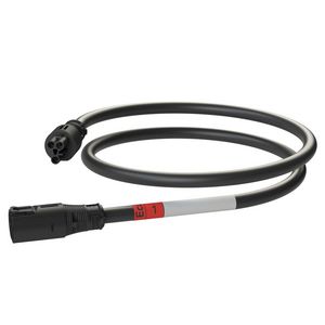Koppelsnoer AW 1m 3G2,5 zwart Eca VVE=50