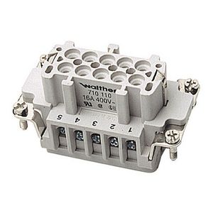 Contactblok Buscon B10 0,5-2,5mm² schroef +draadbesch.710110