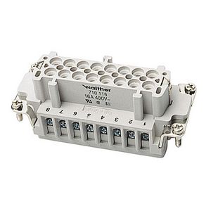 Contactblok Buscon B16 0,5-2,5mm² schroef +draadbesch.710116