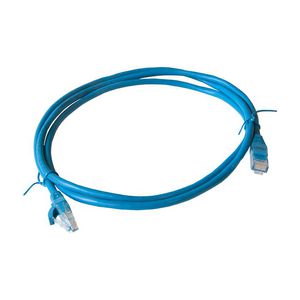 Patchkabel / netwerkkabel CAT5e UTP PVC molded blauw 1.5meter