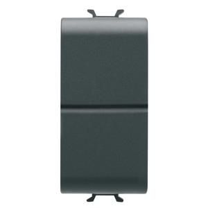 DRUKKNOP 1P 250 Vac-NO+NO 16 A-DUBBEL-1 MODULE-SATIJ VVE=12