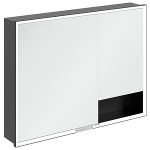 Inbouw-spiegelkast My View+ 1000x750x168mm Volcano Black