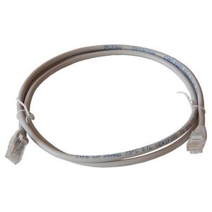 Netwerkkabel / patchkabel CAT5e UTP PVC molded grijs 1.5mtr.