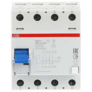 Aardlekschakelaar 4P 125A 300mA A type