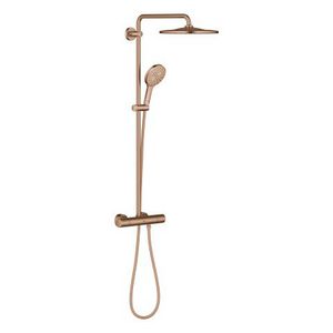 Rainshower SmartActive 310 douchesysteem Mono Rond  incl. S-koppelingen Warm Sunset geborsteld