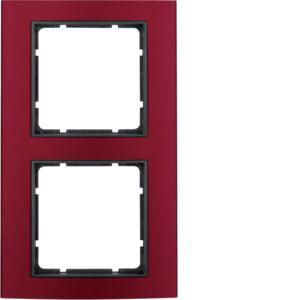 Afdekraam 2-v berker B.3 aluminium rood/antraciet mat
