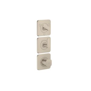 Afbouwdeel termostaat module 380/120 rozet v 3 douchefun. brushed nickel Citterio-C
