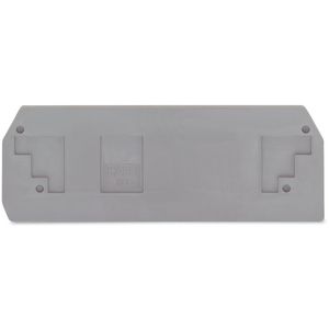 Afsluit-+tussenplaat 2,5mm grijs 283-350 VVE=25