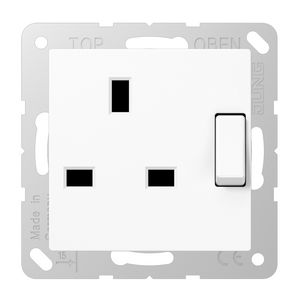 Wandcontactdoos a.wit Brit.St.afsch. A(S)500