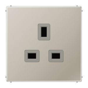 Wandcontactdoos British Standard 13A LS-edelstaal