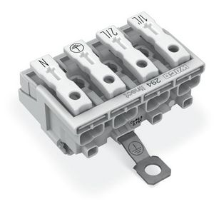 Kroonklem Drukknop extern Linect wit 294-8424 VVE=500