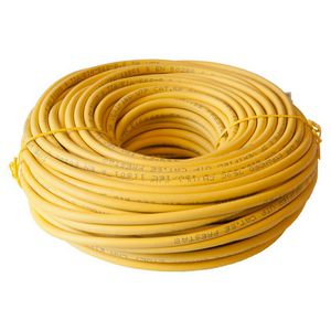 Patchkabel / netwerkkabel CAT5e UTP PVC molded geel 30meter