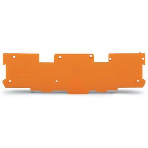 Afsluit-/tussenplaat 1,1mm dik oranje VVE=25