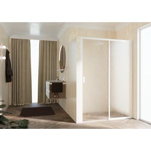 Schuifdeur LUN2PH LI 102-108 cm wit aqua