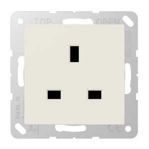 Wandcontactdoos British Standard 13A A(S)500 wit