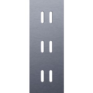 Drievoudige afdekpl. verticaal 71mm centerafstand drie tweev