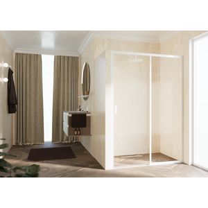 Schuifdeur LUN2PH LI 102-108 cm wit lunes 2.0 motief