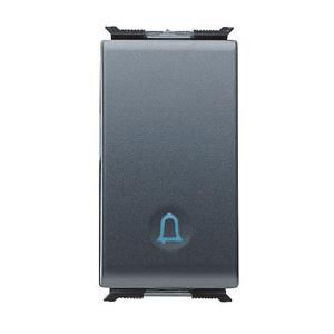 DRUKKNOP 1P 250 Vac-NO 16 A VERLICHTBAAR-SYMOOL: BEL-1 MODUL