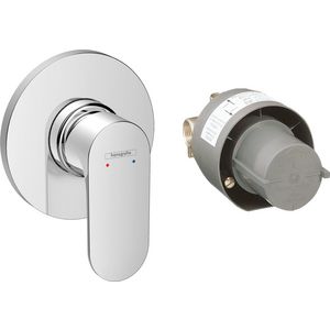 Rebris S 1-hendel douchekraanset inbouw chroom
