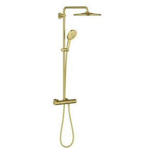 Rainshower SmartActive 310 douchesysteem Mono Rond  incl. S-koppelingen Cool Sunrise geborsteld