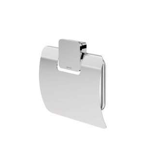 Closetrolhouder enkel met klep chroom TOPAZ
