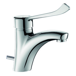 Wastafelmengkraan H.85 L.135 trekplug & hevel hygien. hendel
