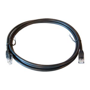 Patchkabel / netwerkkabel CAT5e UTP PVC molded zwart 2.0meter