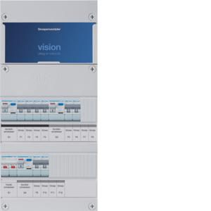 Groepenkast 8-groepenverdeler HS 3xALS 30mA 1-fase